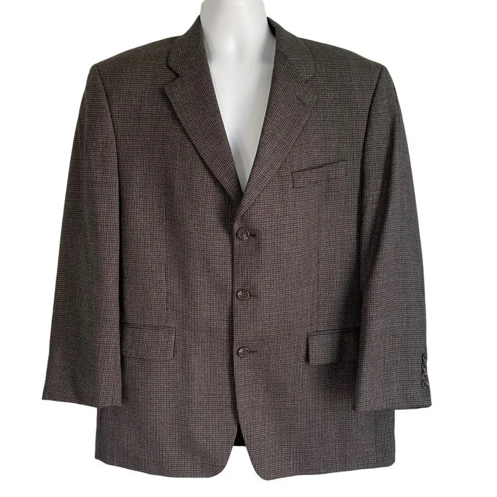 Ralph Lauren 3 Button Wool Sport Coat Jacket Blazer 44R